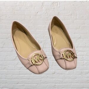 💕 Like 🆕 Michael Michael Kors Fulton pink faux saffiano leather moccasin loafer